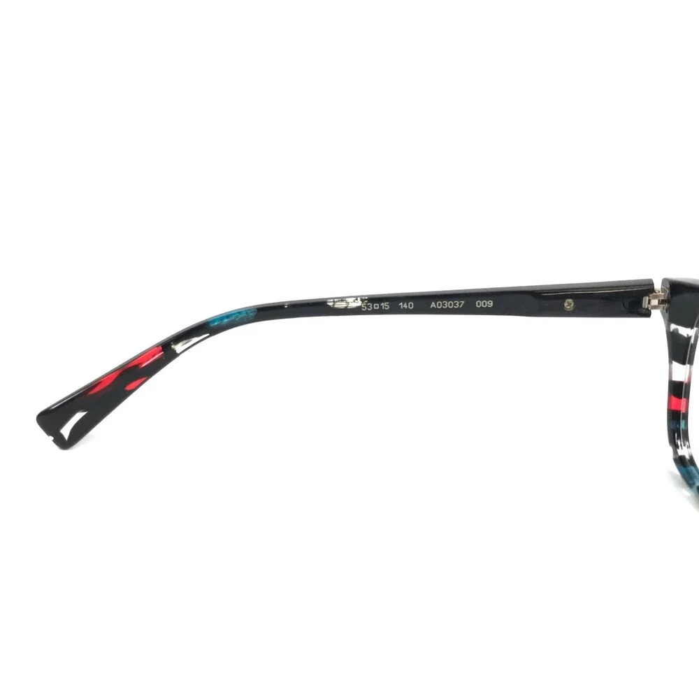 Alain Mikli Eyeglasses Frames A03037 009 Red Teal Noir Mikli Black 53-15-140